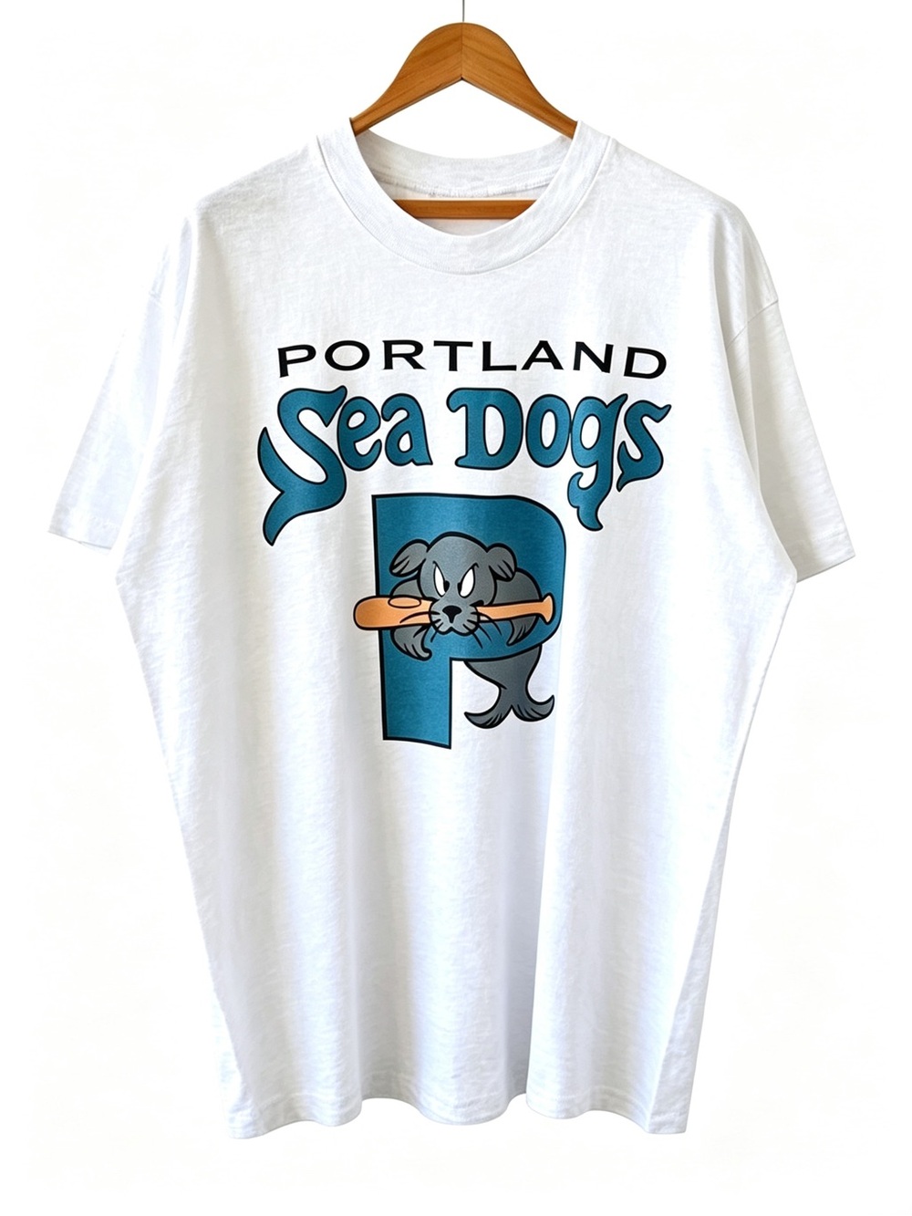 90S Portland Sea Dogs Milb Baseball Graphics Womens Mens T-shirt Unisex